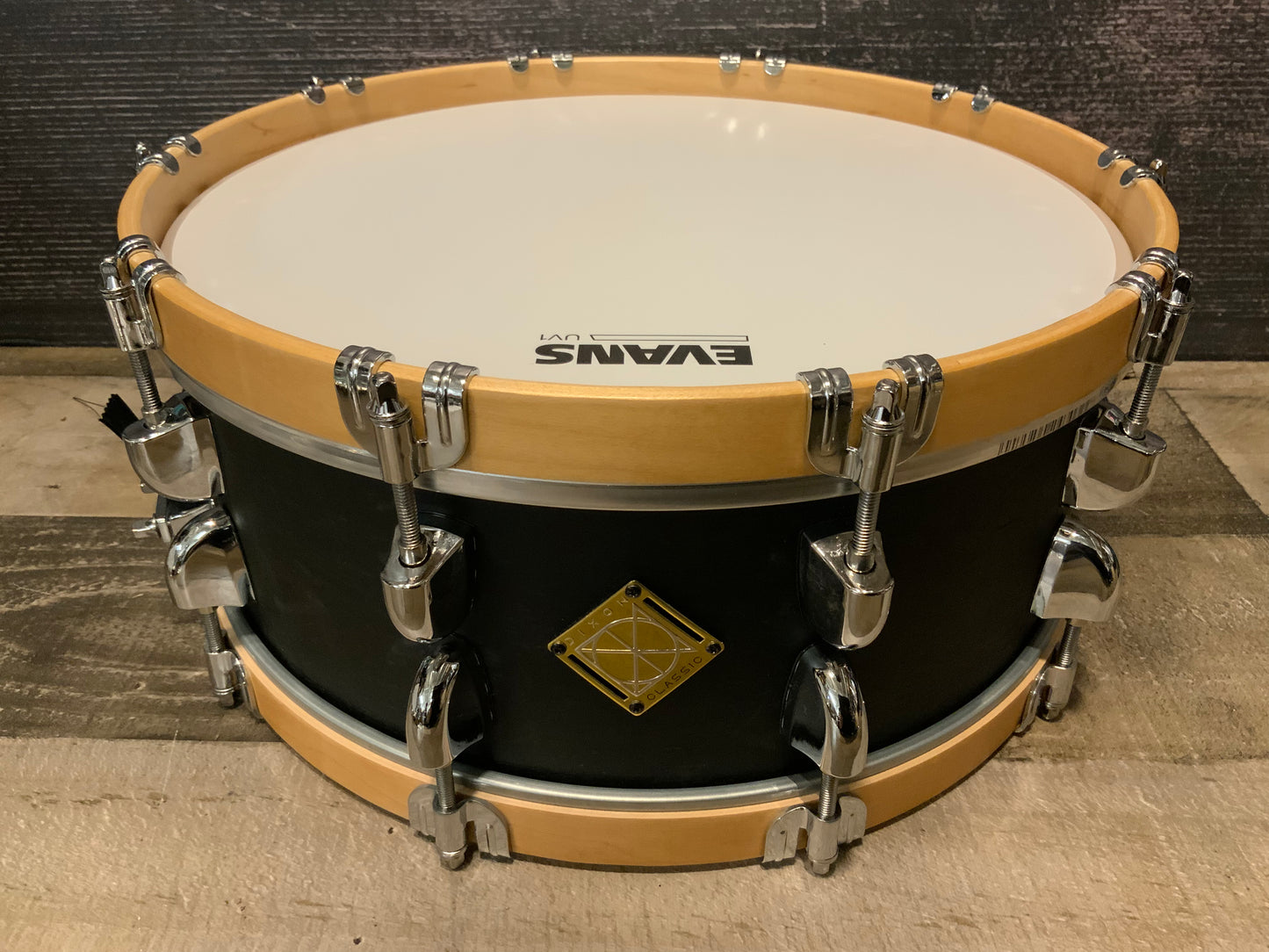 Dixon PDSCL554SBM Classic Satin Black Maple 5.5” x 14” Snare Drum