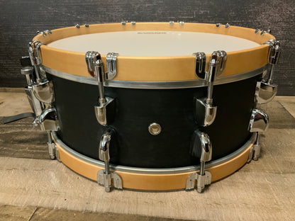 Dixon PDSCL554SBM Classic Satin Black Maple 5.5” x 14” Snare Drum