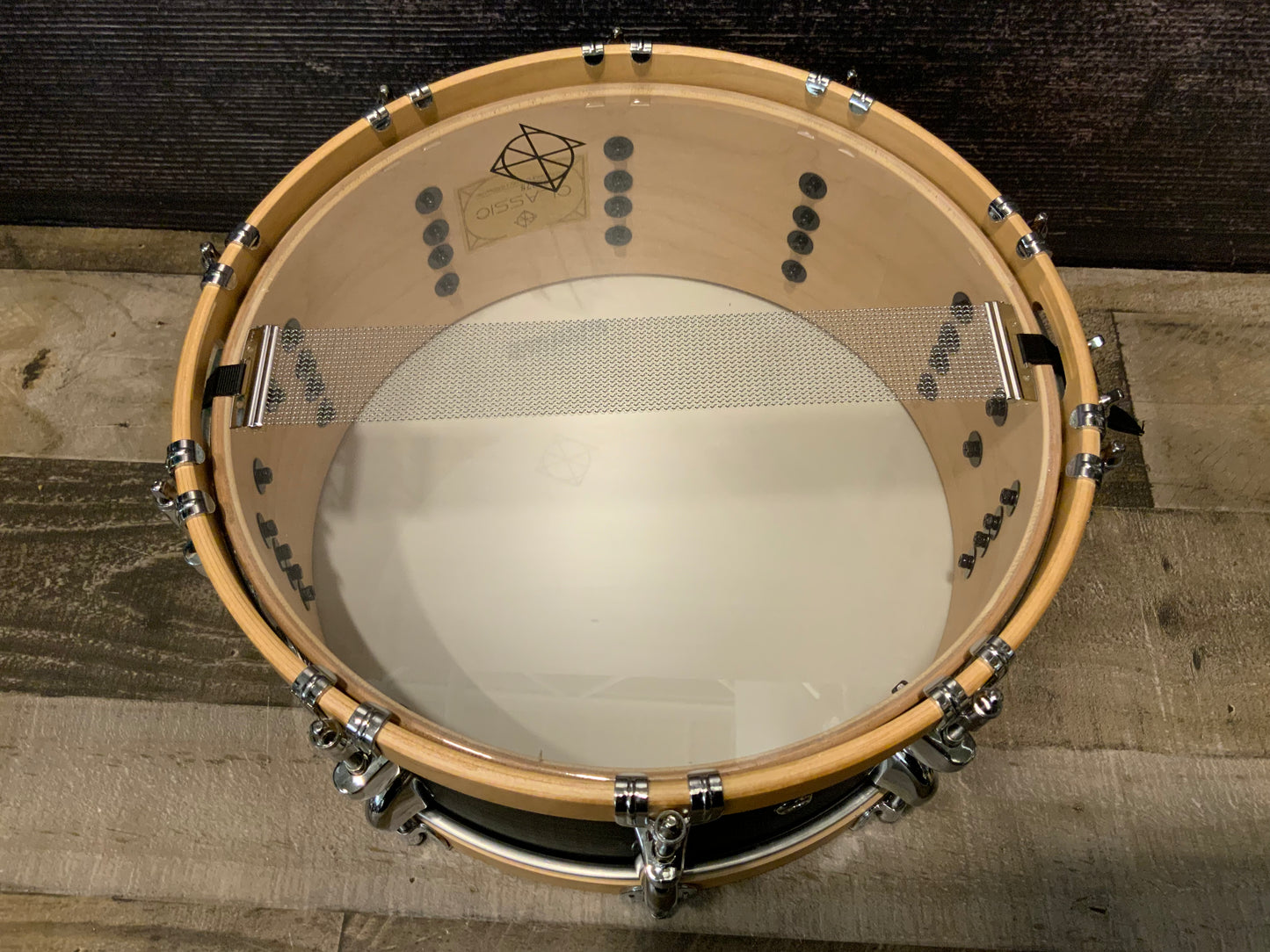 Dixon PDSCL554SBM Classic Satin Black Maple 5.5” x 14” Snare Drum