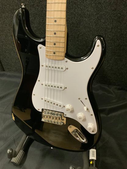 Squier Sonic Strat - Black (factory 2nd-finish flaw)
