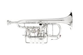 J. Scherzer High Bb/A Rotary Piccolo Trumpet Silver Plated JS8111G-2-0D