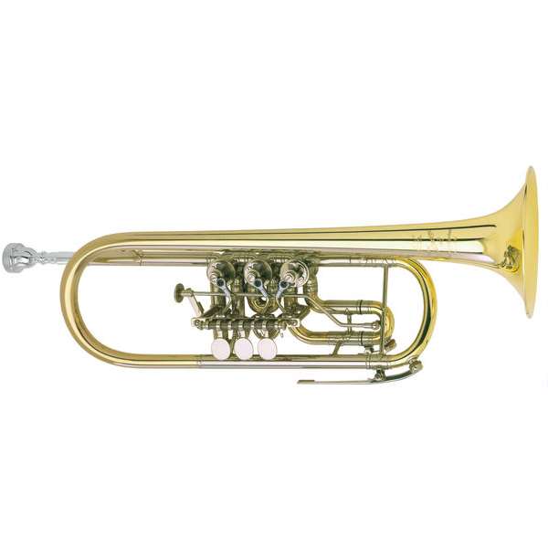 J. Scherzer Cologne Model C Rotary Trumpet Clear Lacquer JS8217GKT_VK-1-0